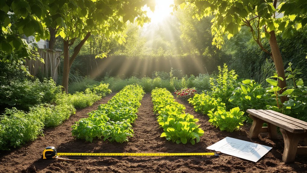 assess sunlight and space
