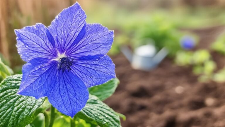 blue flower maintenance advice