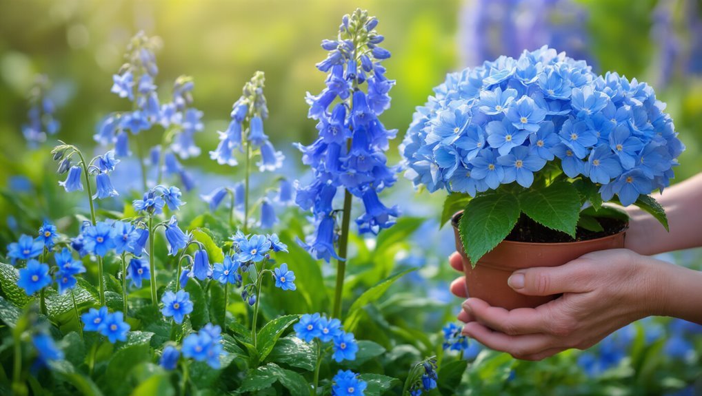 choose suitable blue flowers