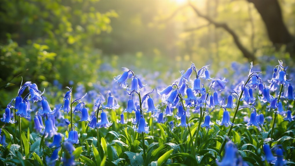enchanting bluebell garden blooms
