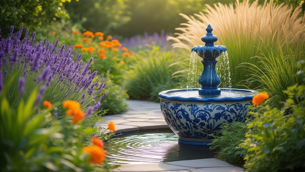 enhance garden with focal points