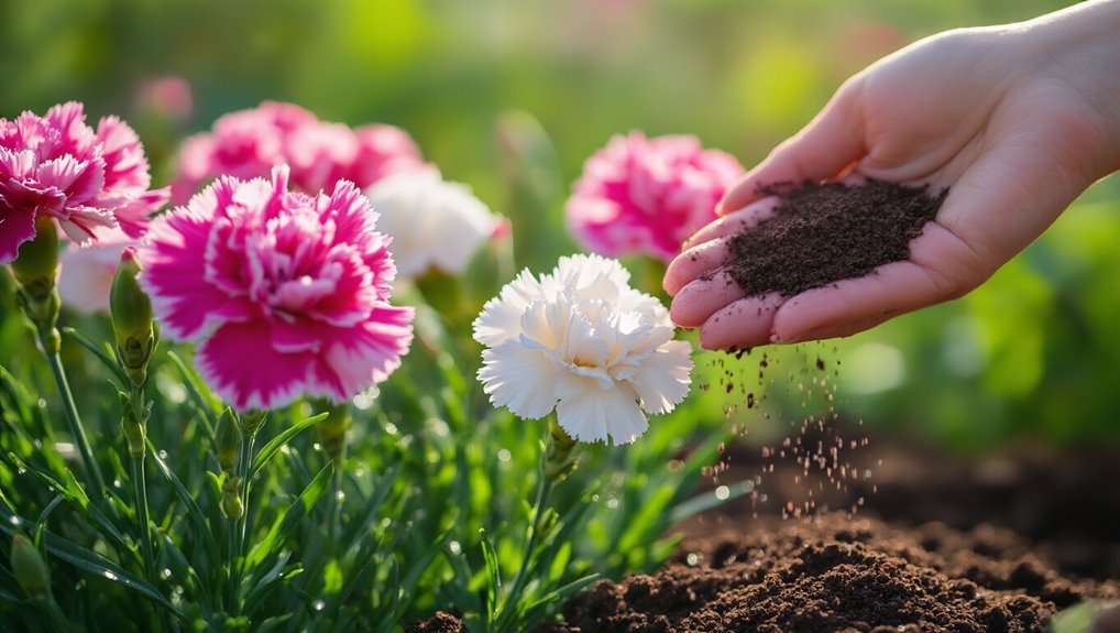 fertilize carnations for blooms