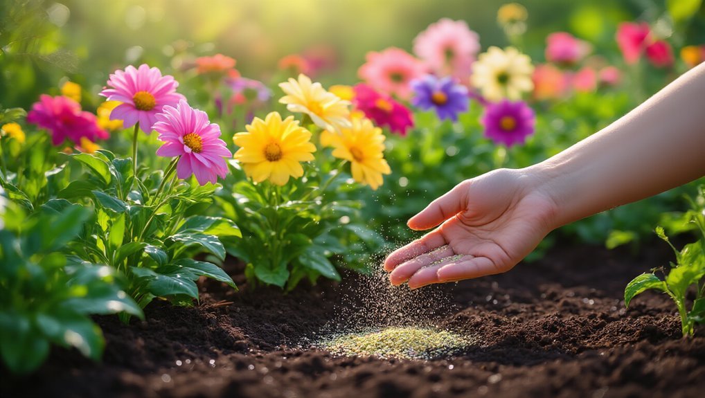 fertilizing flowers for growth