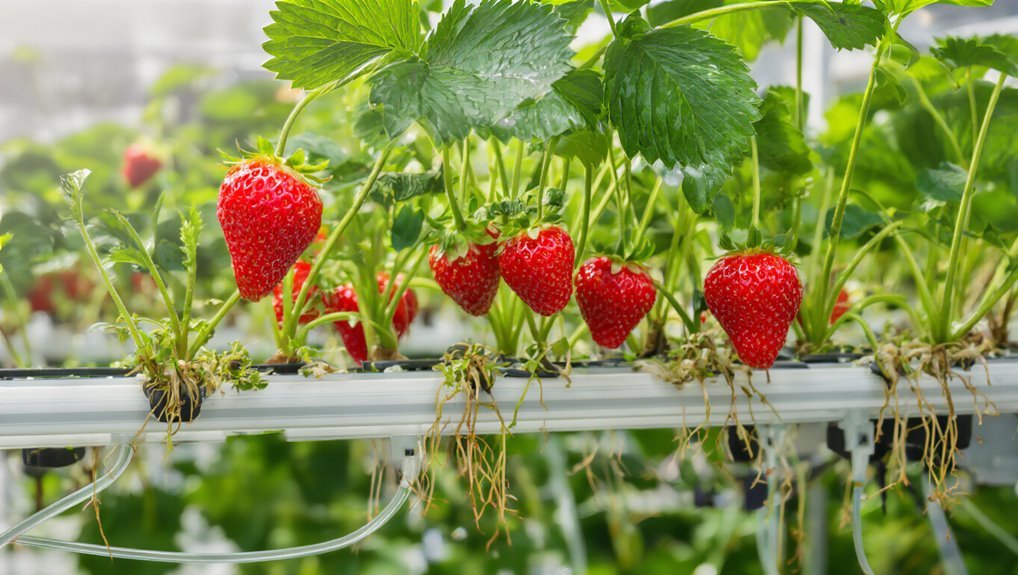 hydroponic strawberry growing tips