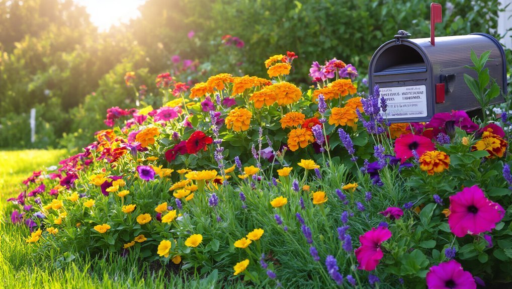 mailbox flower bed enhancement