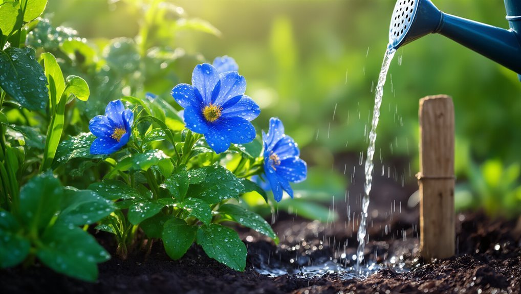 optimal watering for flowers