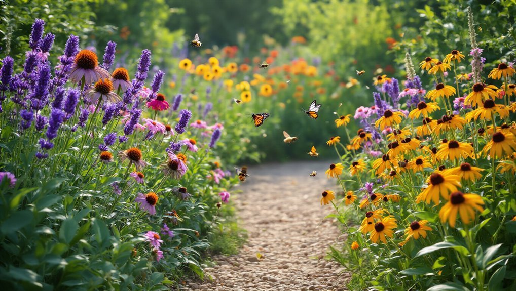 pollinator friendly perennial garden