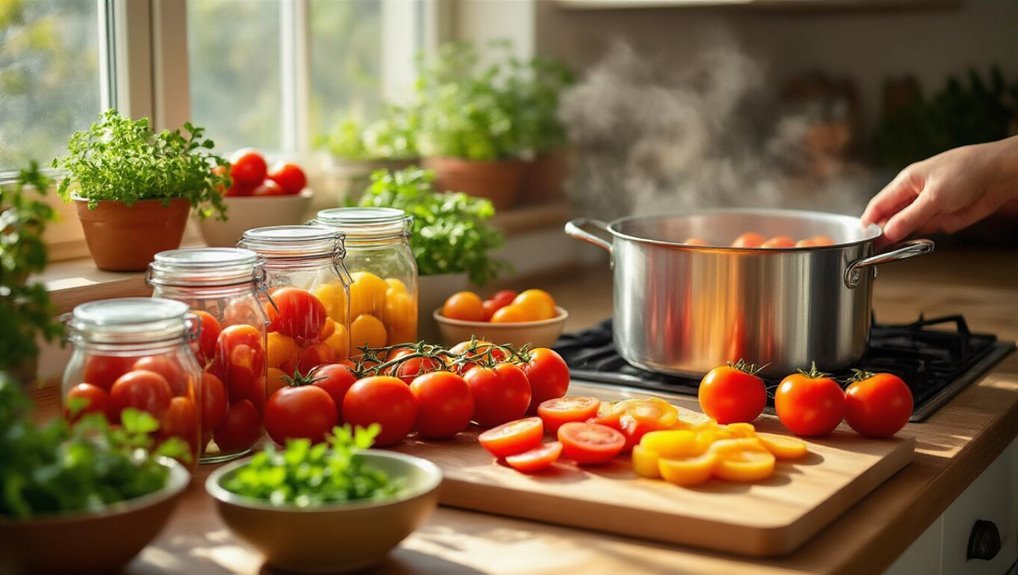 preserve harvest through canning and freezing