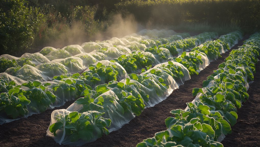 protect plants with row covers