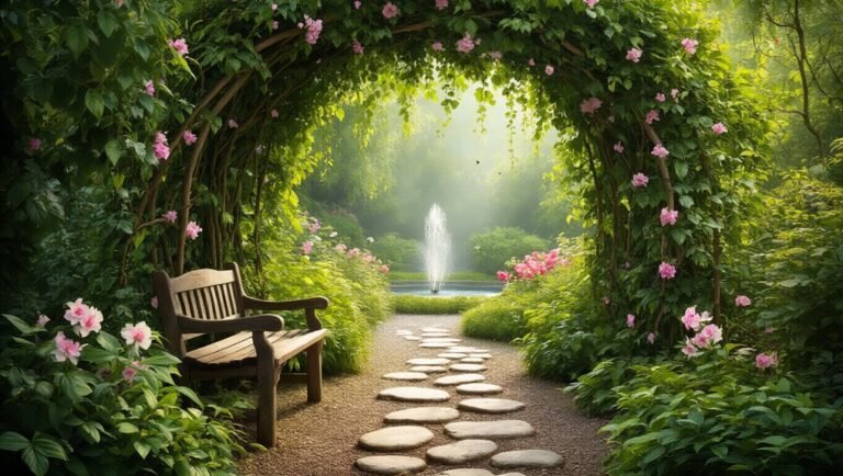 secret garden backyard retreat