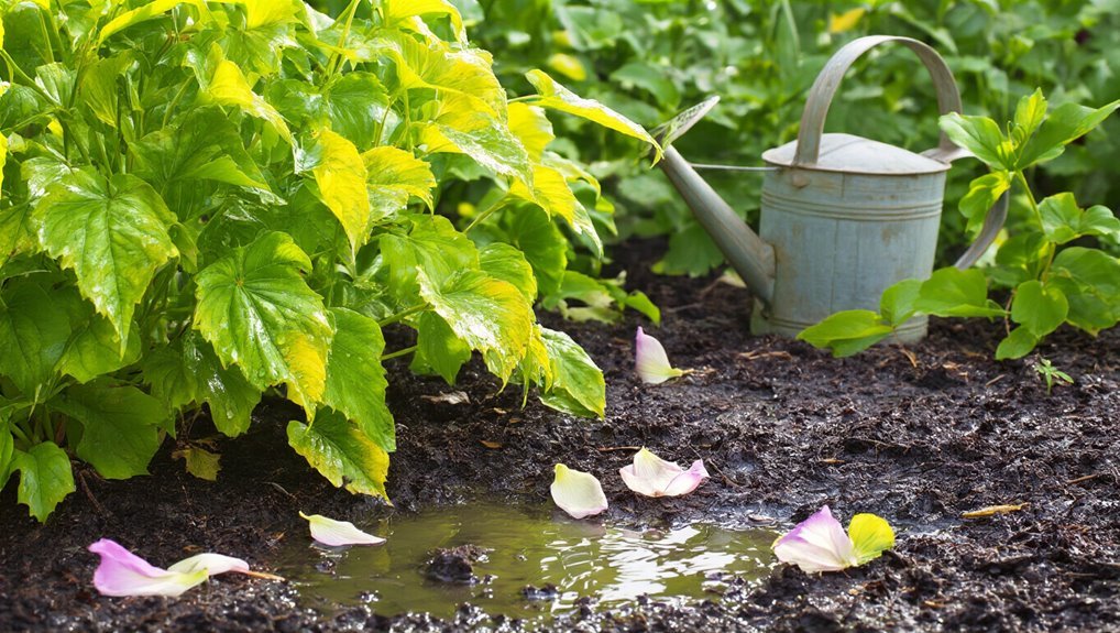 signs of plant overwatering