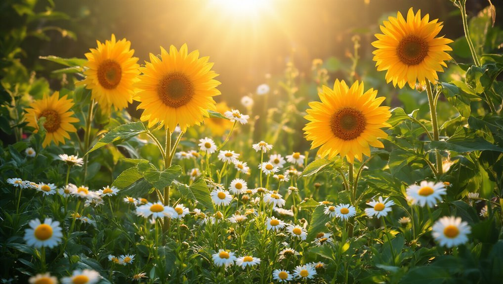 sunlight vital for flowers