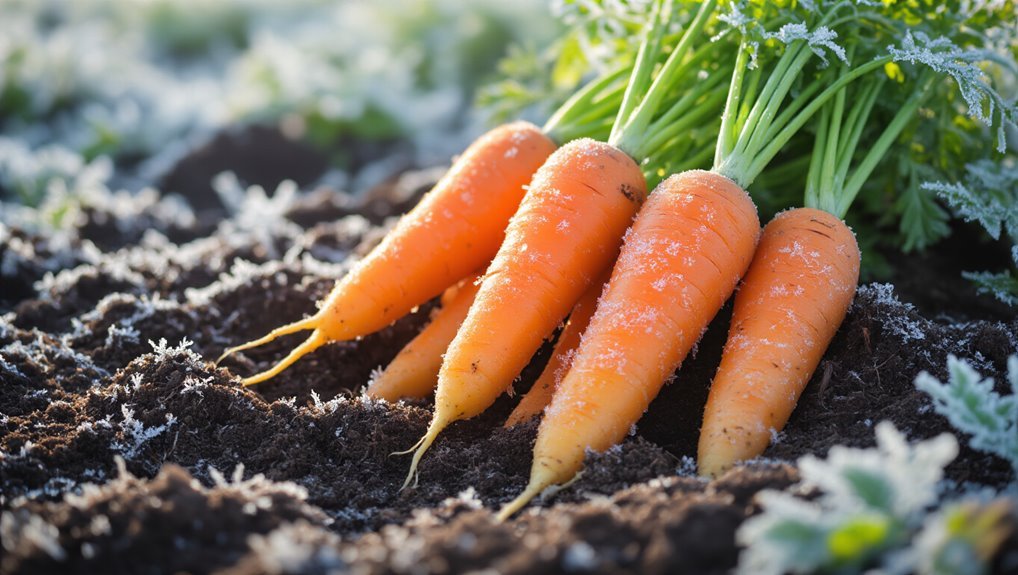 sweet flavorful frost harvested carrots