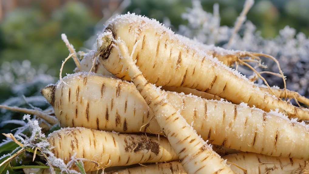 sweet winter parsnip harvest