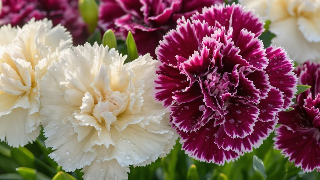 vibrant bi colored floral displays