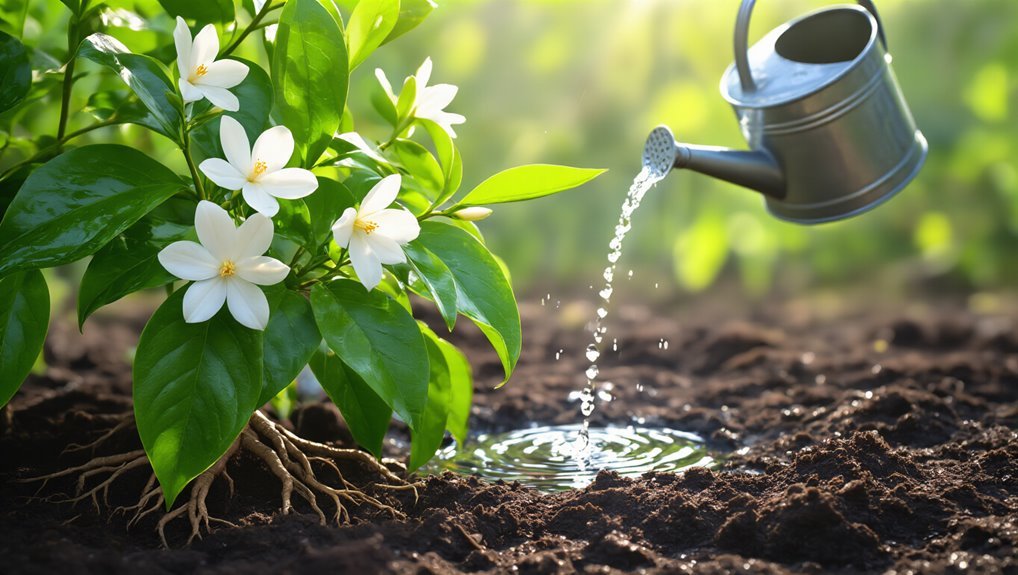 watering and fertilizing jasmine