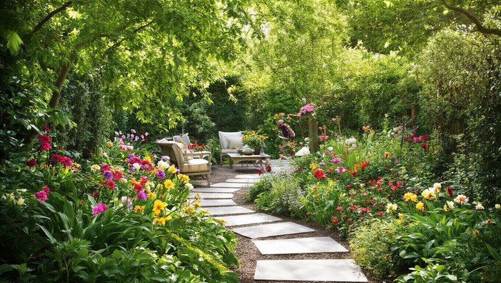 consistent garden maintenance routine