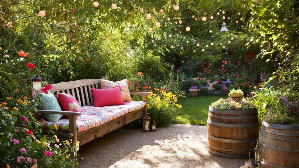 cozy outdoor retreat seating