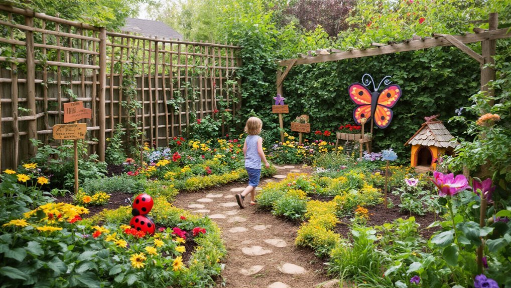 engaging educational garden space
