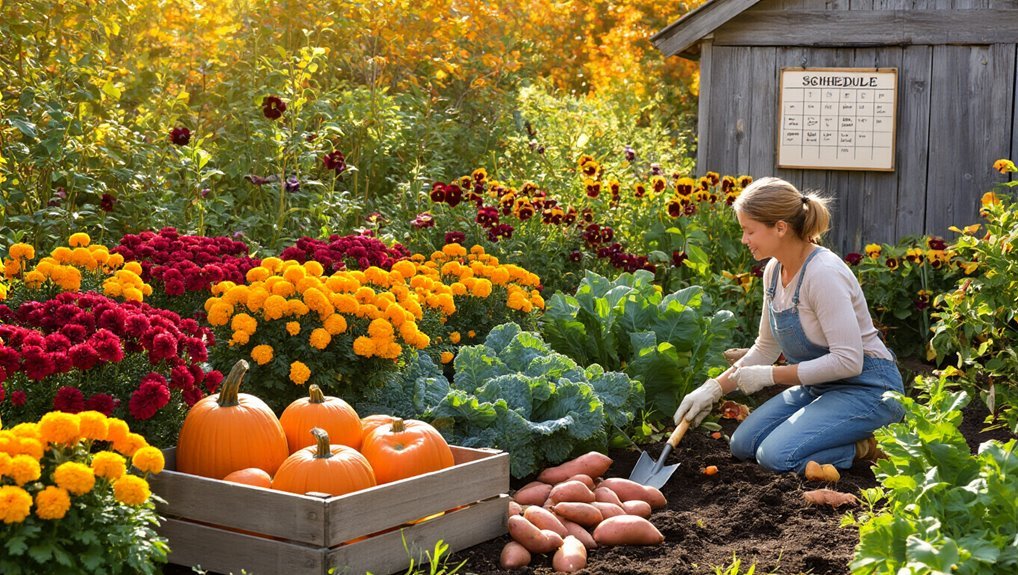fall garden maintenance schedule