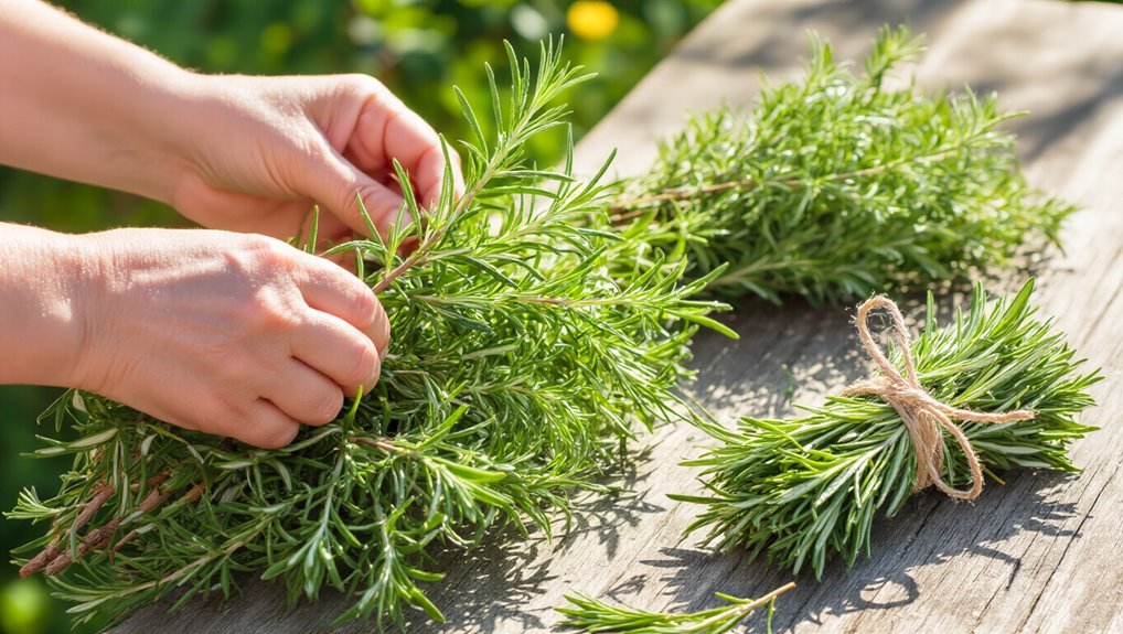 harvesting and preserving rosemary