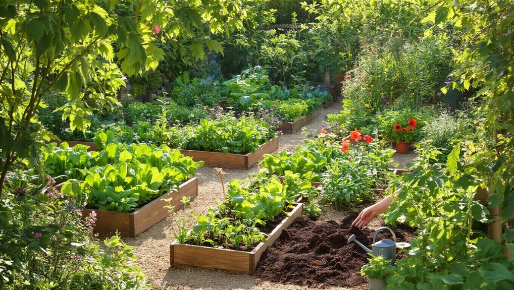 healthy soil thriving plants