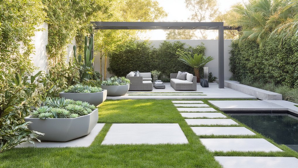 minimalist backyard garden design