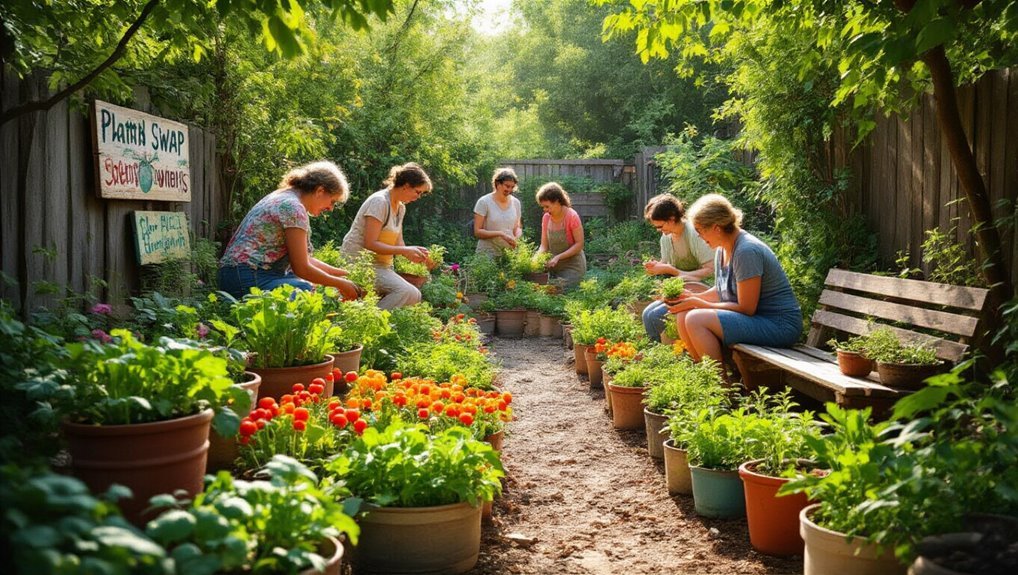 plant swaps and community gardens