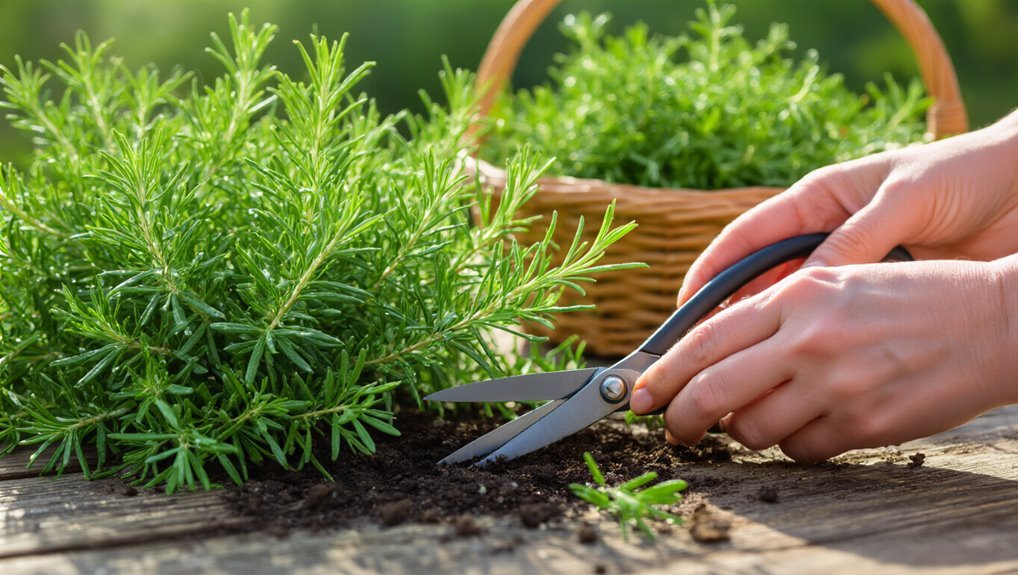 prune harvest enjoy rosemary