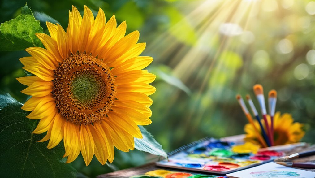 sunflower themed wall art ideas