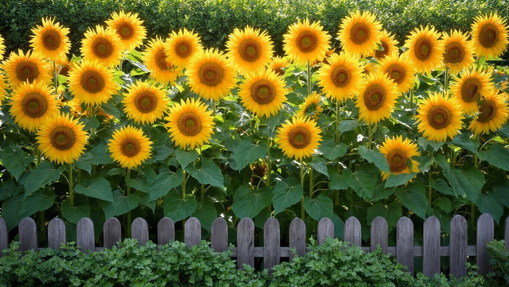 sunflowers as privacy screen