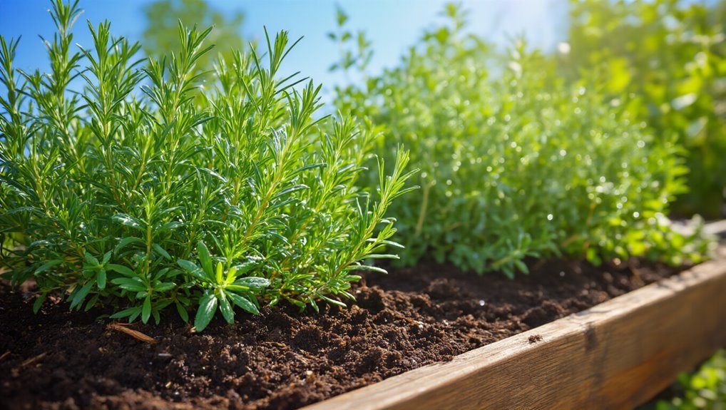 sunlight for thriving rosemary