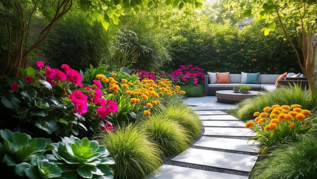 vibrant garden color combinations