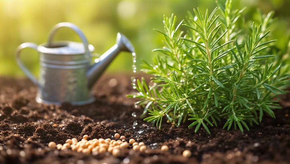 watering and fertilizing rosemary
