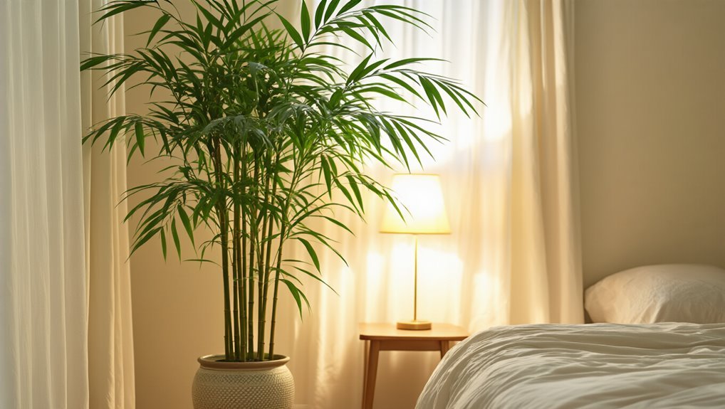 bamboo palm enhances air quality