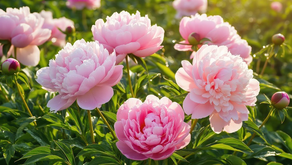 beautiful perennial garden blooms