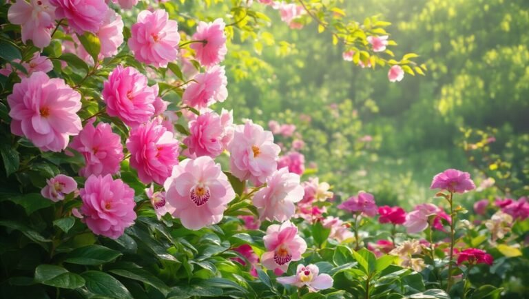 beautiful pink flowering plants