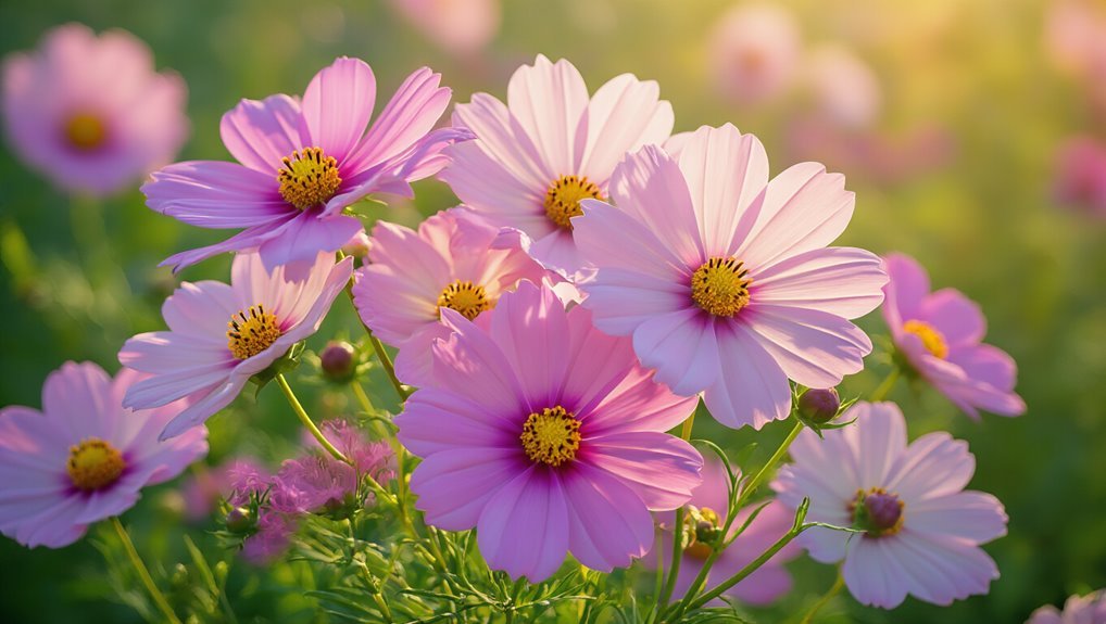 cheerful cosmos enhance gardens