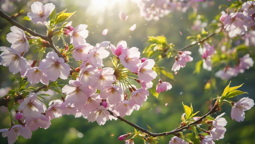 cherry blossoms enhance gardens