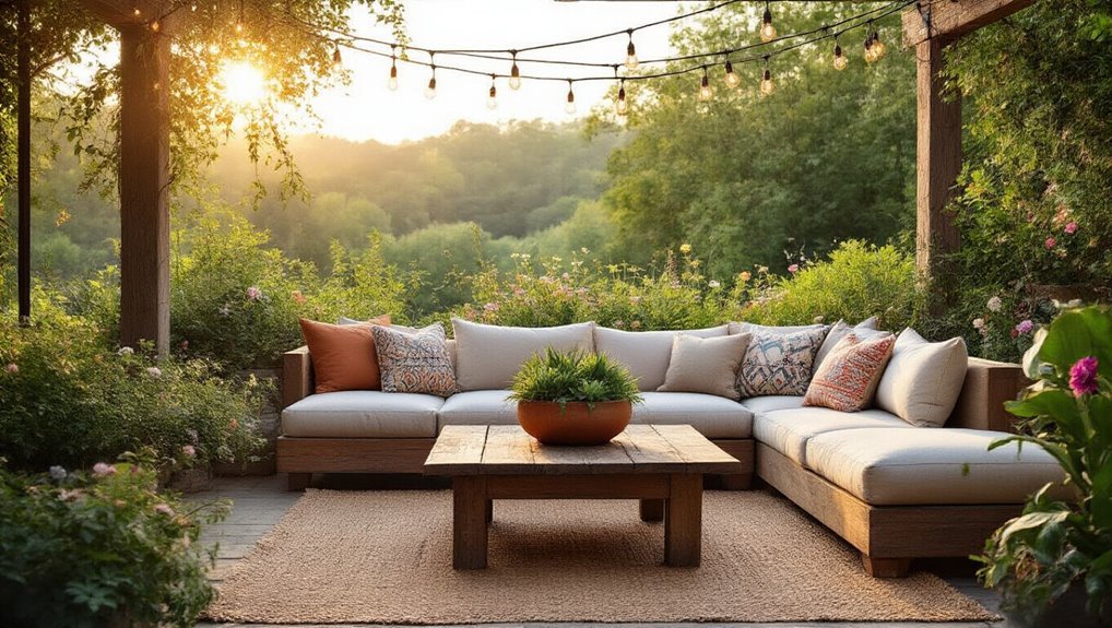 cozy outdoor living room