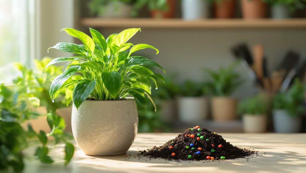 fertilizing houseplants for growth