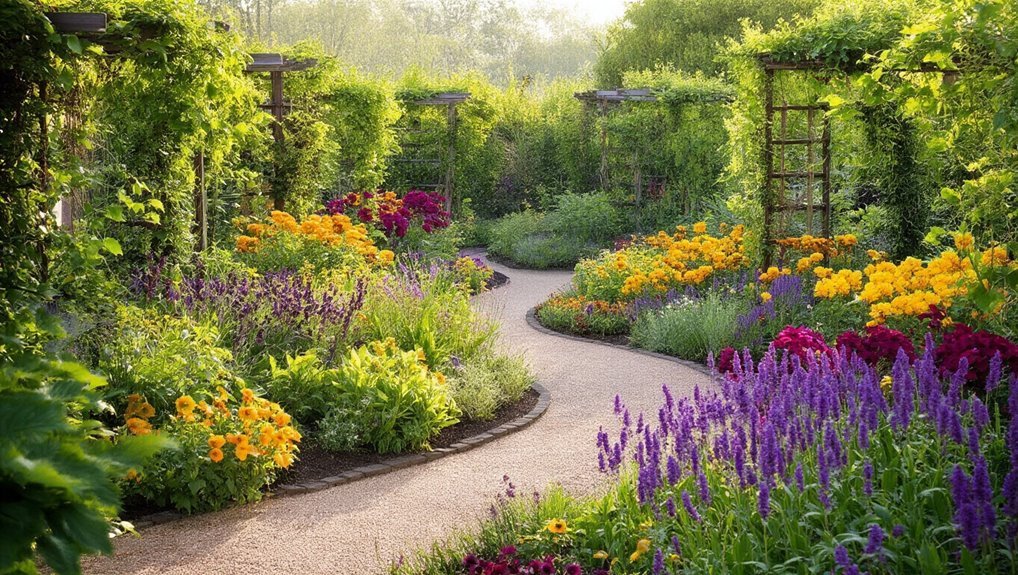 flower garden layout design