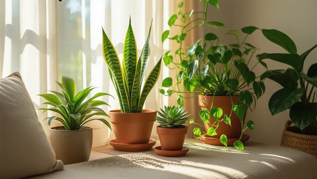 low maintenance houseplants selection
