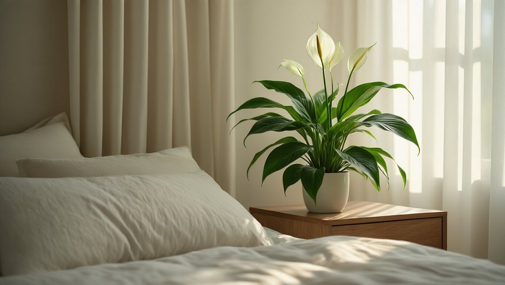 peace lily bedroom benefits
