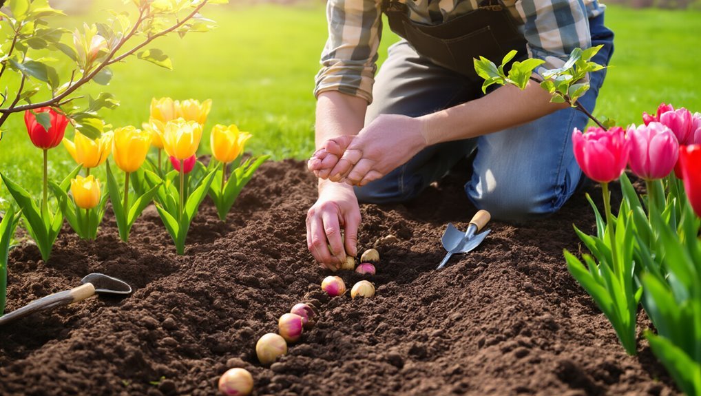 plant tulip bulbs fall