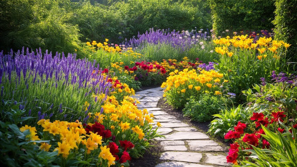 seasonal blooms and perennials