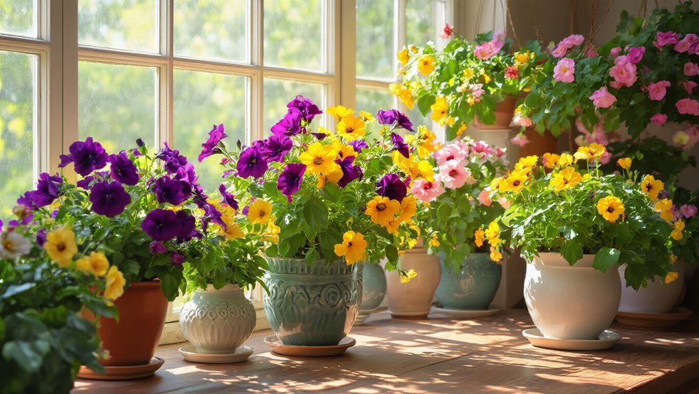 selecting flowers for space