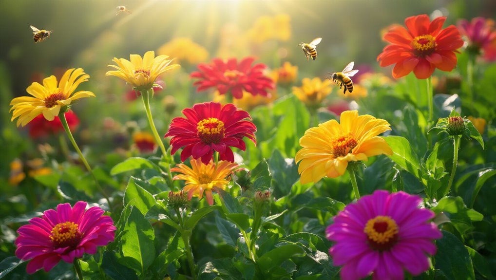 vibrant summer flowers thrive