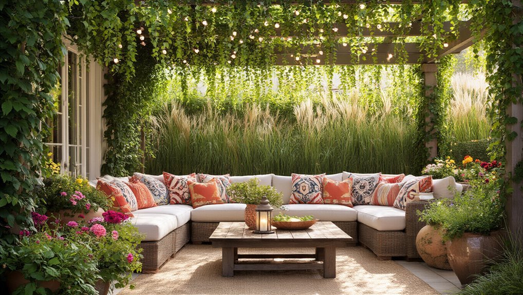 cozy outdoor living retreat