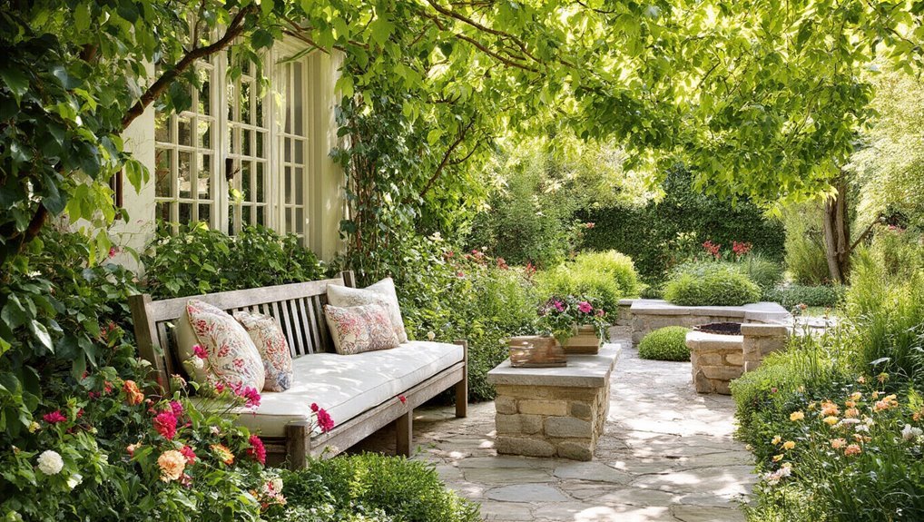 cozy outdoor seating area